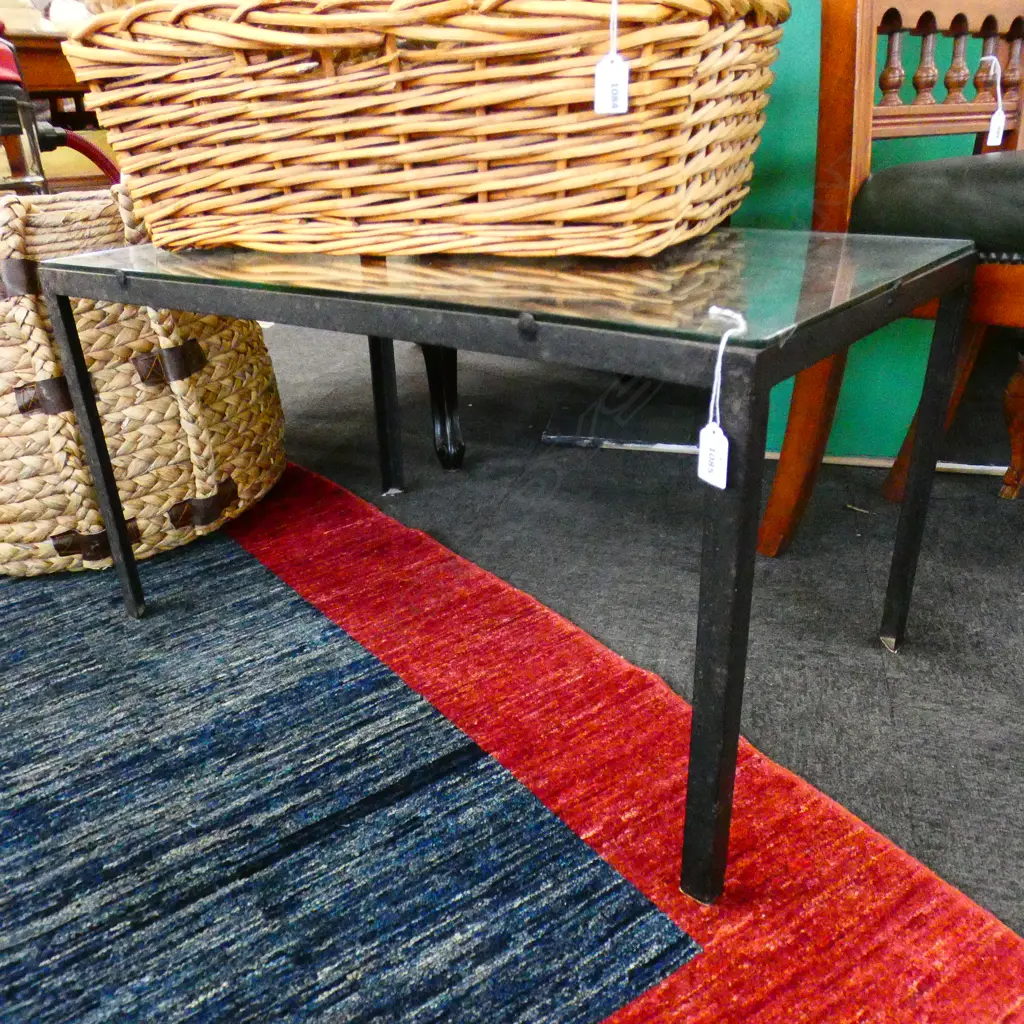 JOHN CRICHTON GLASS TOP SIDE TABLE 760x460x415mm Image 1++