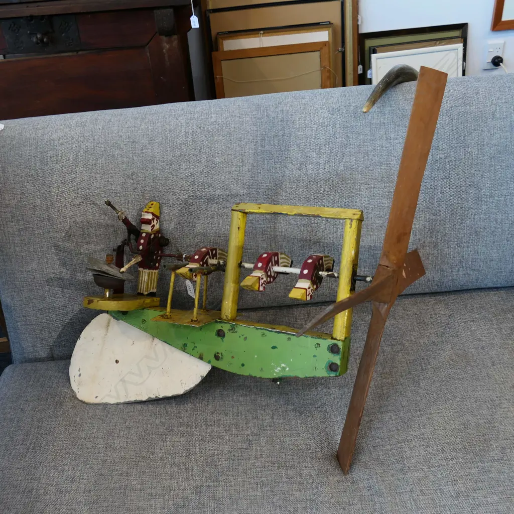 VINTAGE CIRCUS WHIRLIGIG W.580mm Image 1++