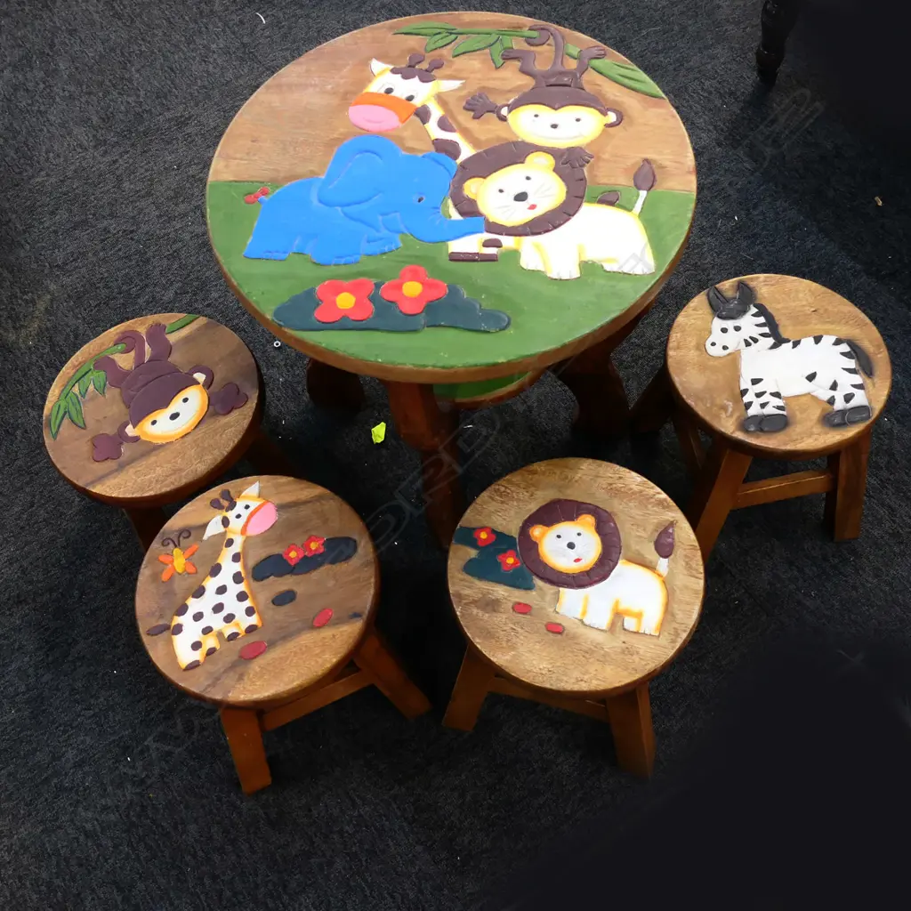 NURSERY TABLE + 4 CHAIRS- TABLE W.490mm Image 1++