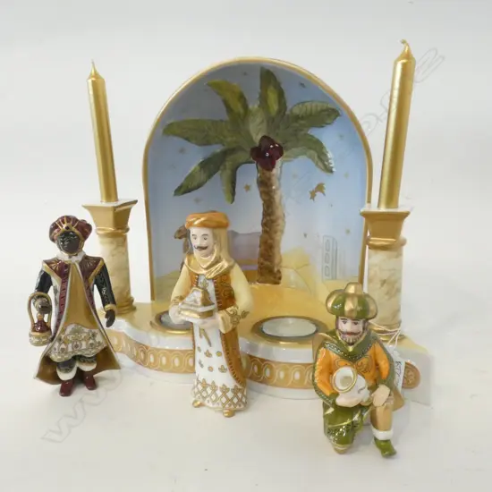 VILLEROY & BOCH NATIVITY SCENE w. THREE WISE MEN W.275mm