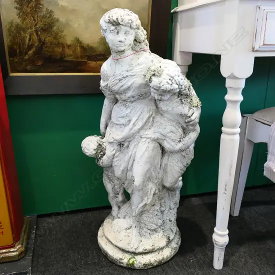 VINTAGE CONCRETE GARDEN STATUE H.750mm