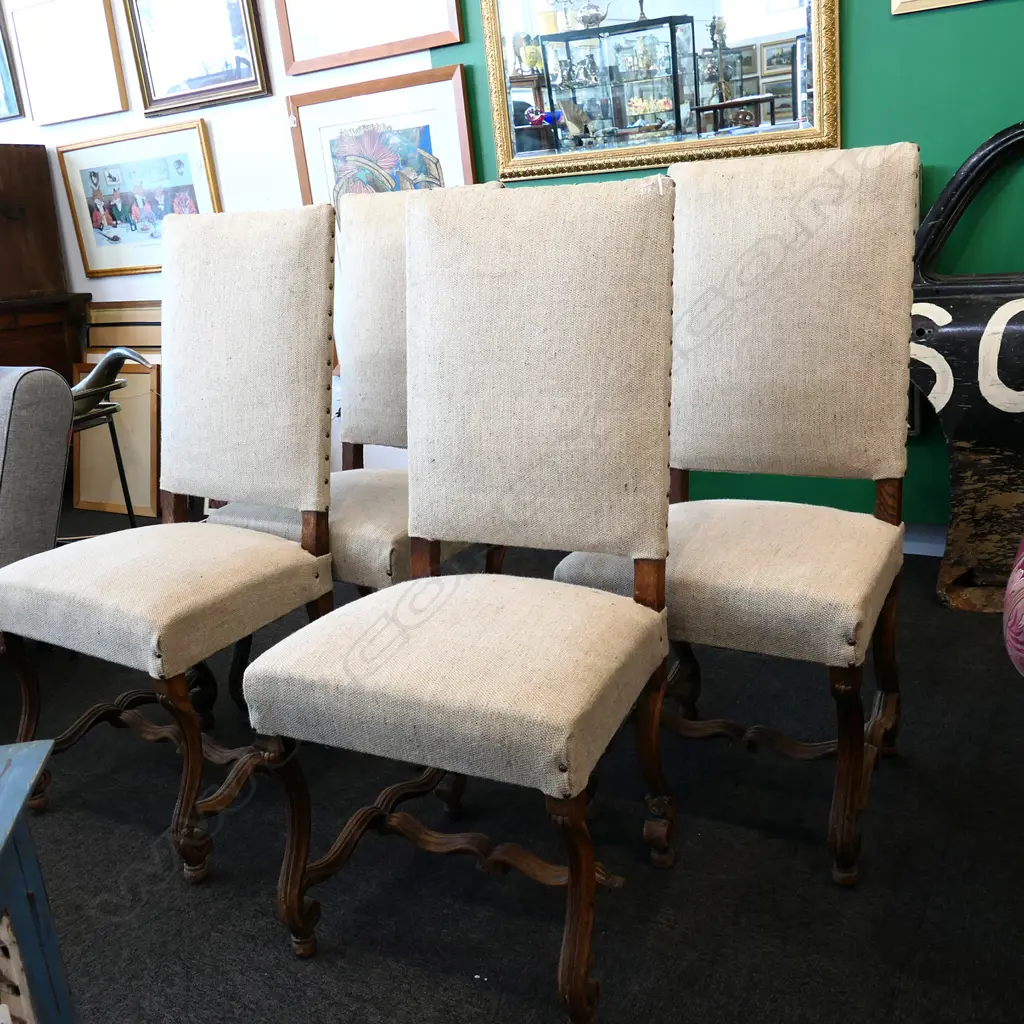 4 SPANISH STYLE DINING CHAIRS SOME A/F Image 1++