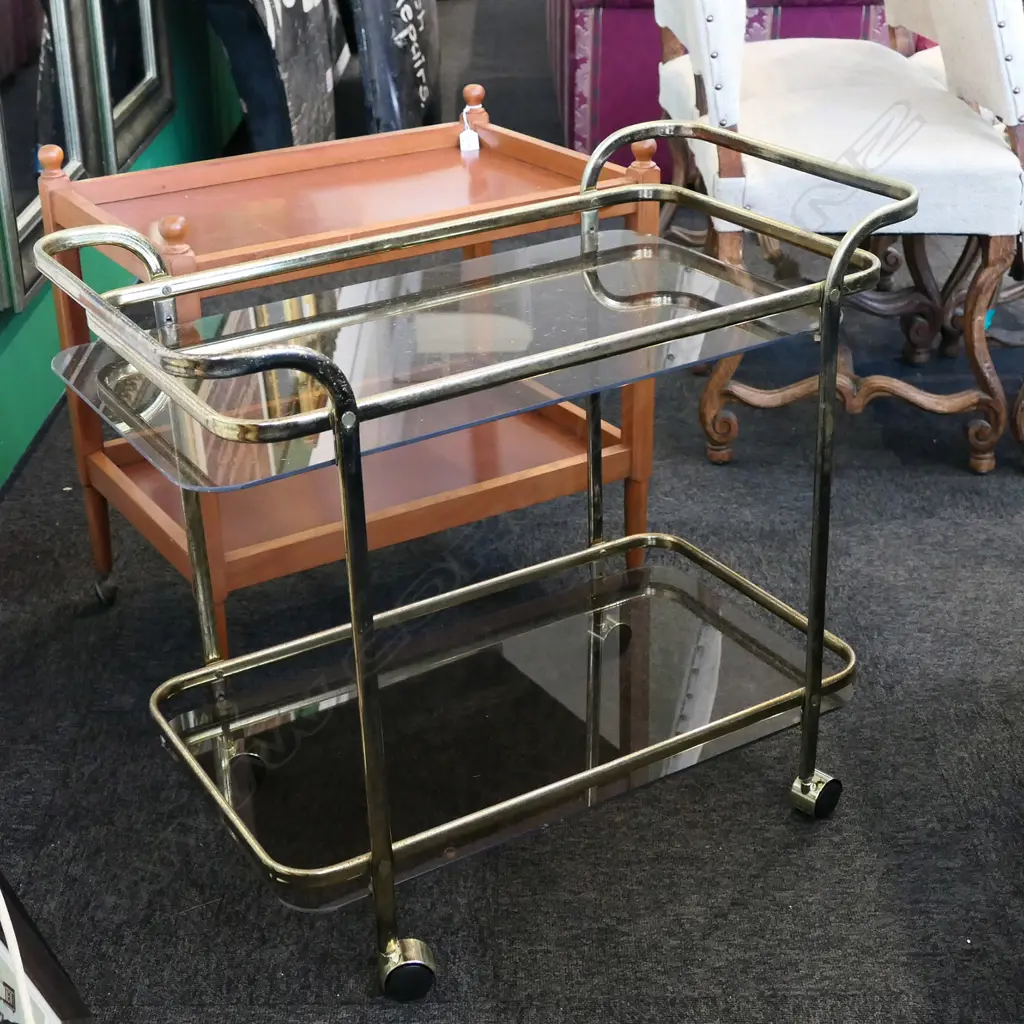 TWO RETRO TEA TROLLEY’S Image 1++