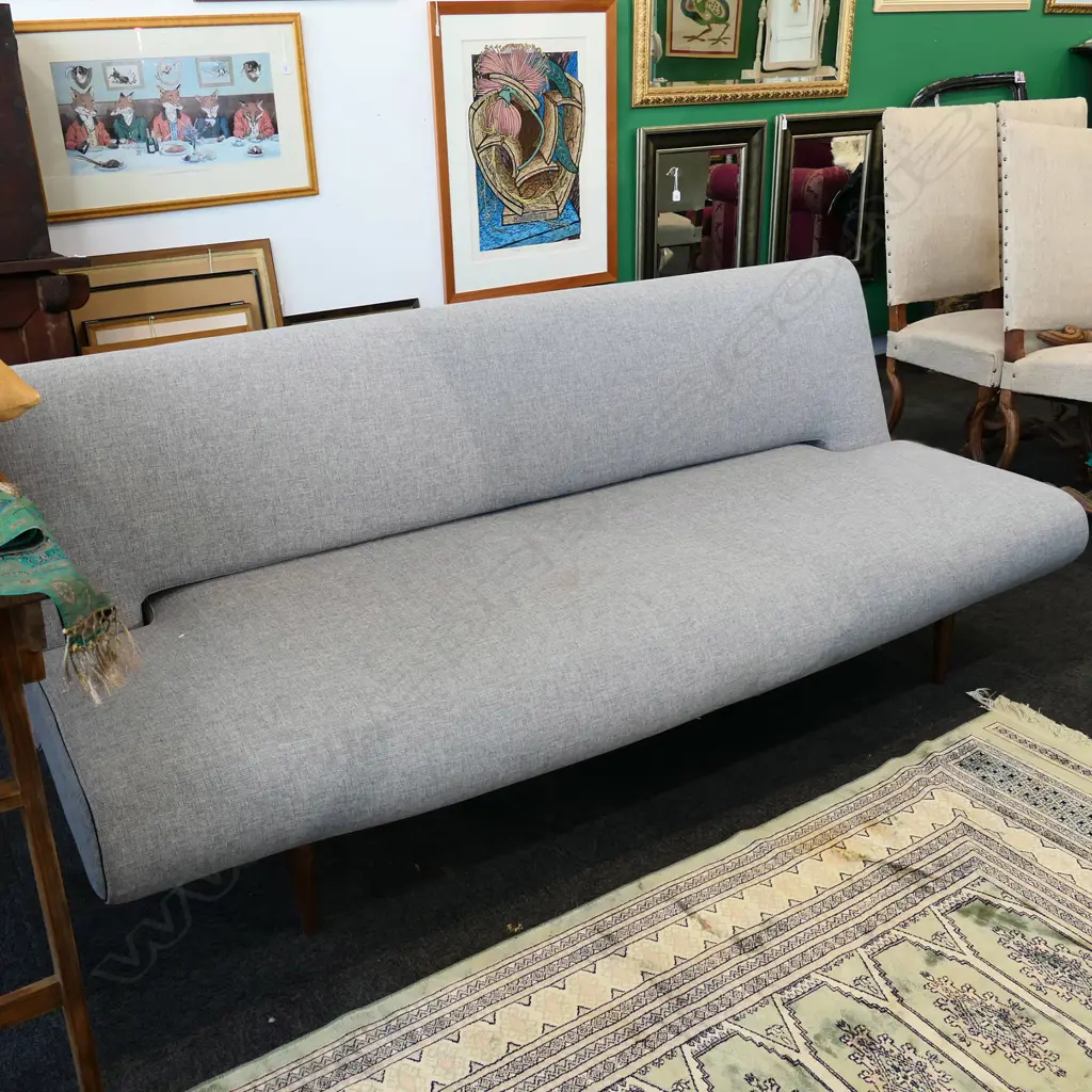 CONTEMPORARY GREY SOFA (FOLDS FLAT)  Image 1++