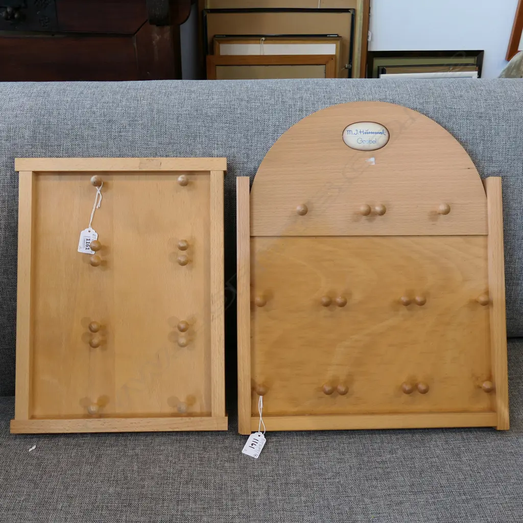 2 HUMMEL WOODEN DISPLAY BOARDS Image 1++