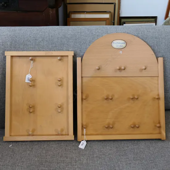 2 HUMMEL WOODEN DISPLAY BOARDS