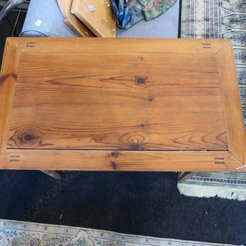 VINTAGE ORIENTAL FOLDING TABLE (BORER) 1090x635mmx Image 1++