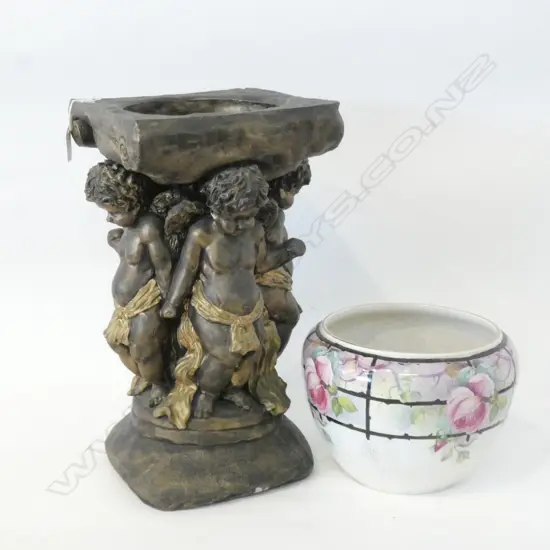  CONCRETE PLANT STAND + WINTON PLANTER H.360mm WITHOUT PLANTER