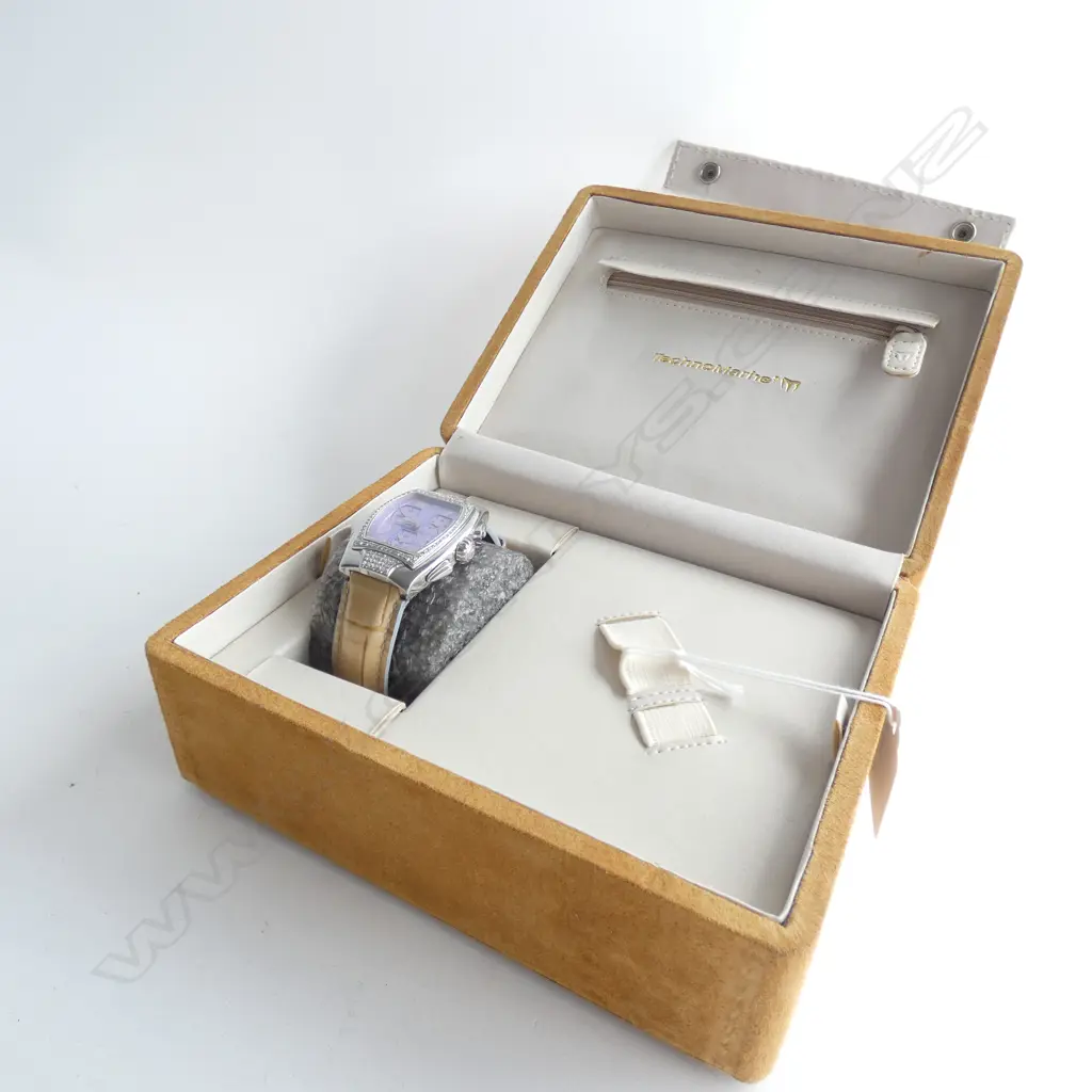 'TECHNOMARINE' WRIST WATCH IN FITTED LEATHER CASE Image 1++