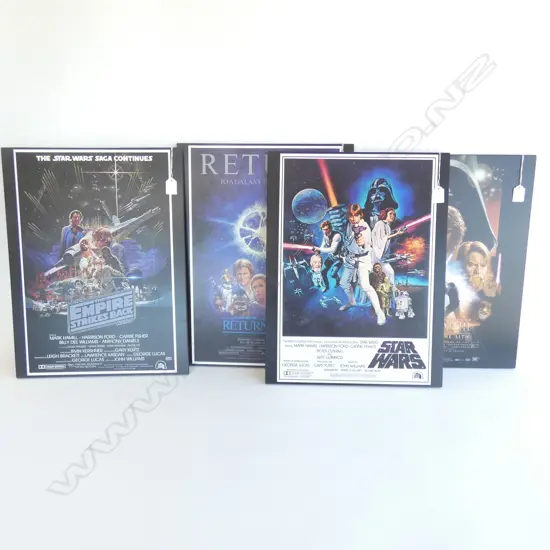 4 STAR WARS MOVIE PRINTS 515x395mm