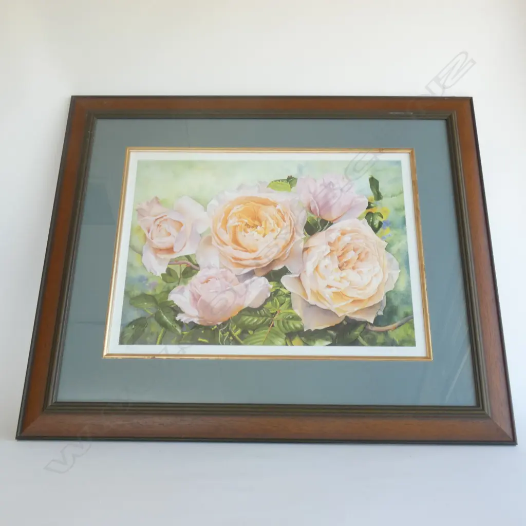 5 ARTWORKS; 4 LANDSCAPES & ROSES PRINT (2 UNFRAMED)... Image 1++