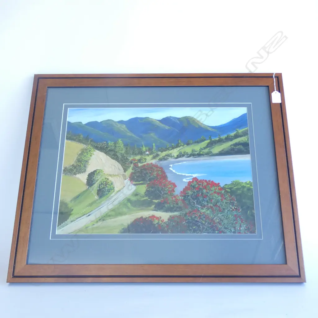 5 ARTWORKS; 4 LANDSCAPES & ROSES PRINT (2 UNFRAMED)... Image 1++