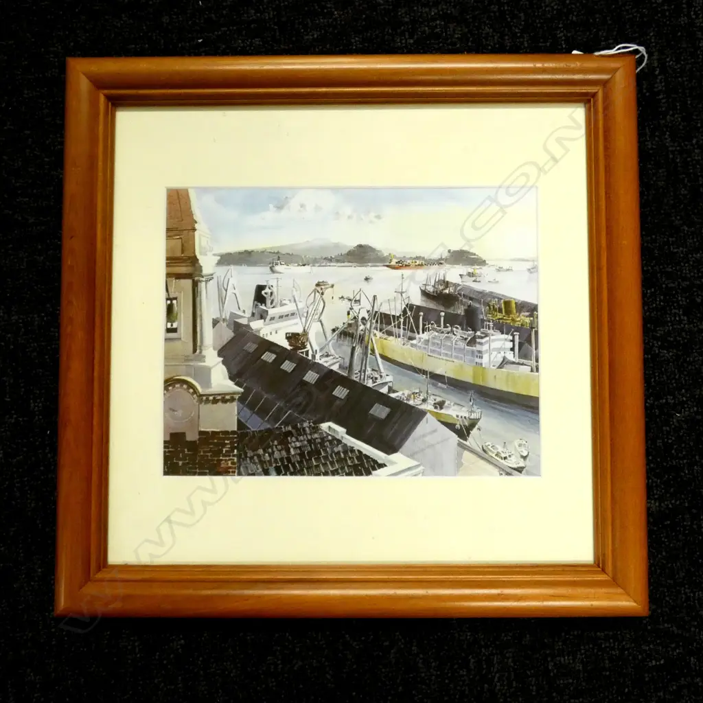 JOHN CASTLE PRINT 'WAITEMATA VISTA' 185x235mm Image 1++