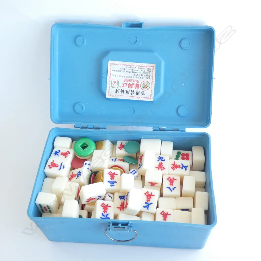CASED MAH JONG SET W.300mm Image 1++