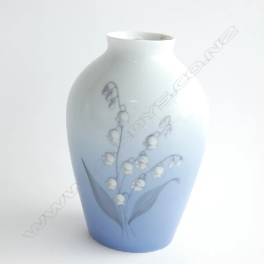 BING & GRONDAHL VASE LILY OF THE VALLEY Image 1++