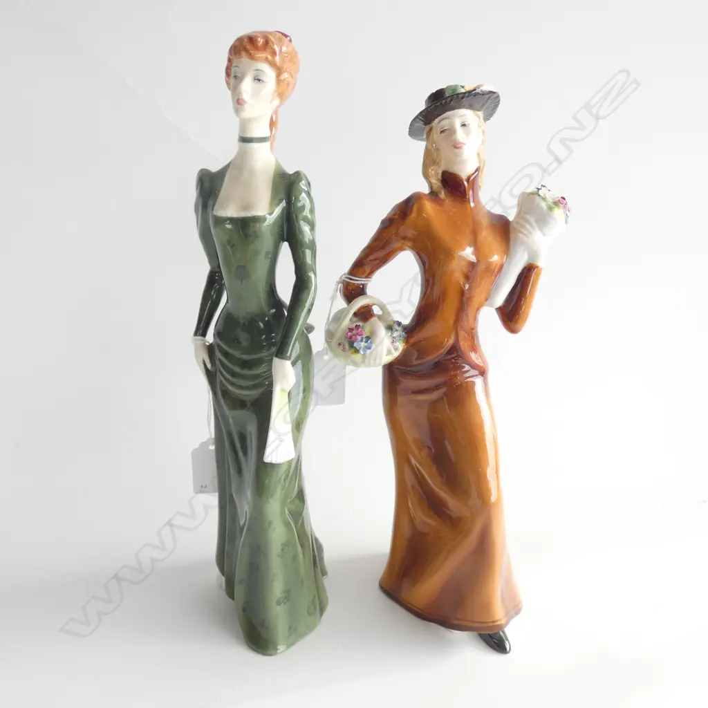2 ROYAL DOULTON FIGURINES; 'ELIZA' & 'A LA MODE' H.320mm Image 1++