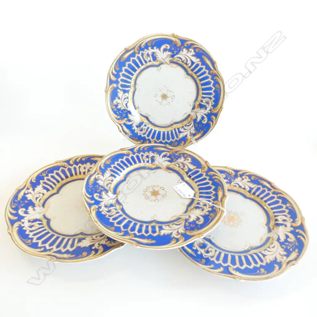 SET OF 4 ANTIQUE PLATES 225mm dia Image 1++