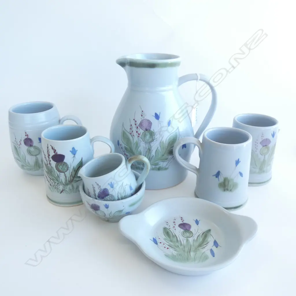 8 PCES BUCHAN PORTOBELLO SCOTTISH STONEWARE 2 AF Image 1++