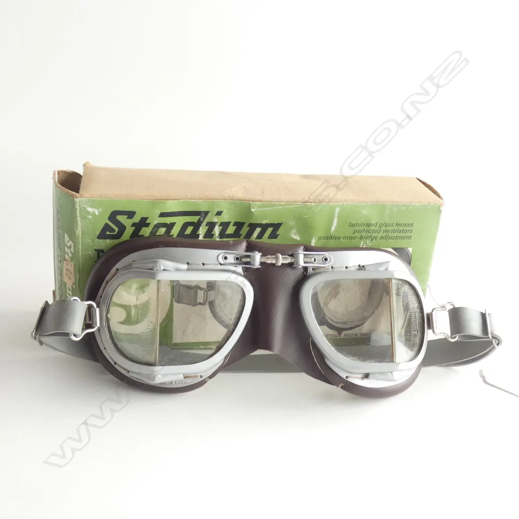 PR VINTAGE PILOT AS NEW "STADIUM MARK 9 GOGGLES" Image 1++