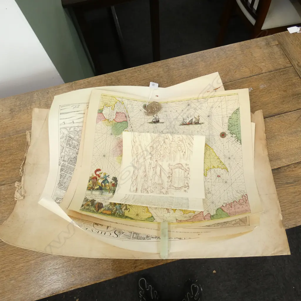 VINTAGE MAPS; BIRDS EYE TOWN VIEWS, ANTQUE SOLAR SYSTEM ETC... Image 1++