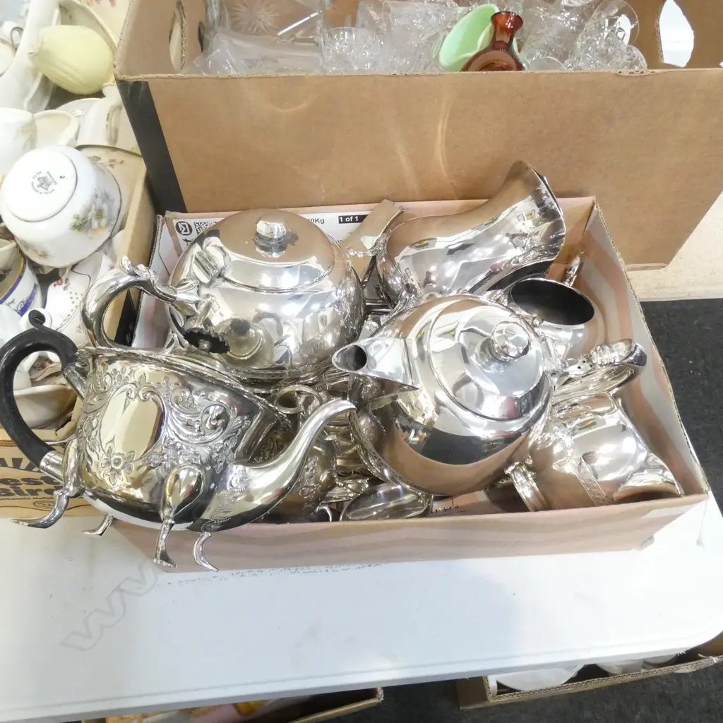 SILVER PLATE CUTLERY SET + ASST. EPNS Image 1++