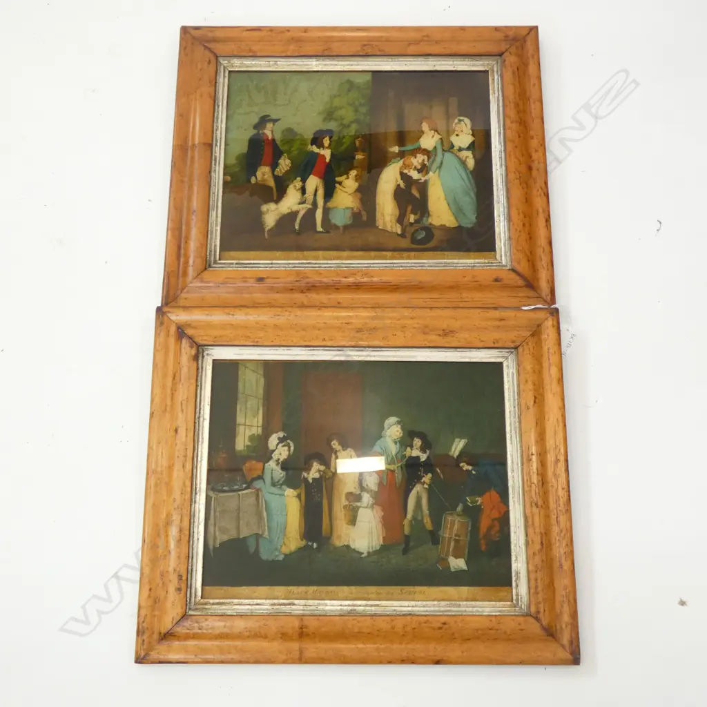 PR WALNUT FRAMED 18TH CENTURY PRINTS 300  X 240MM Image 1++