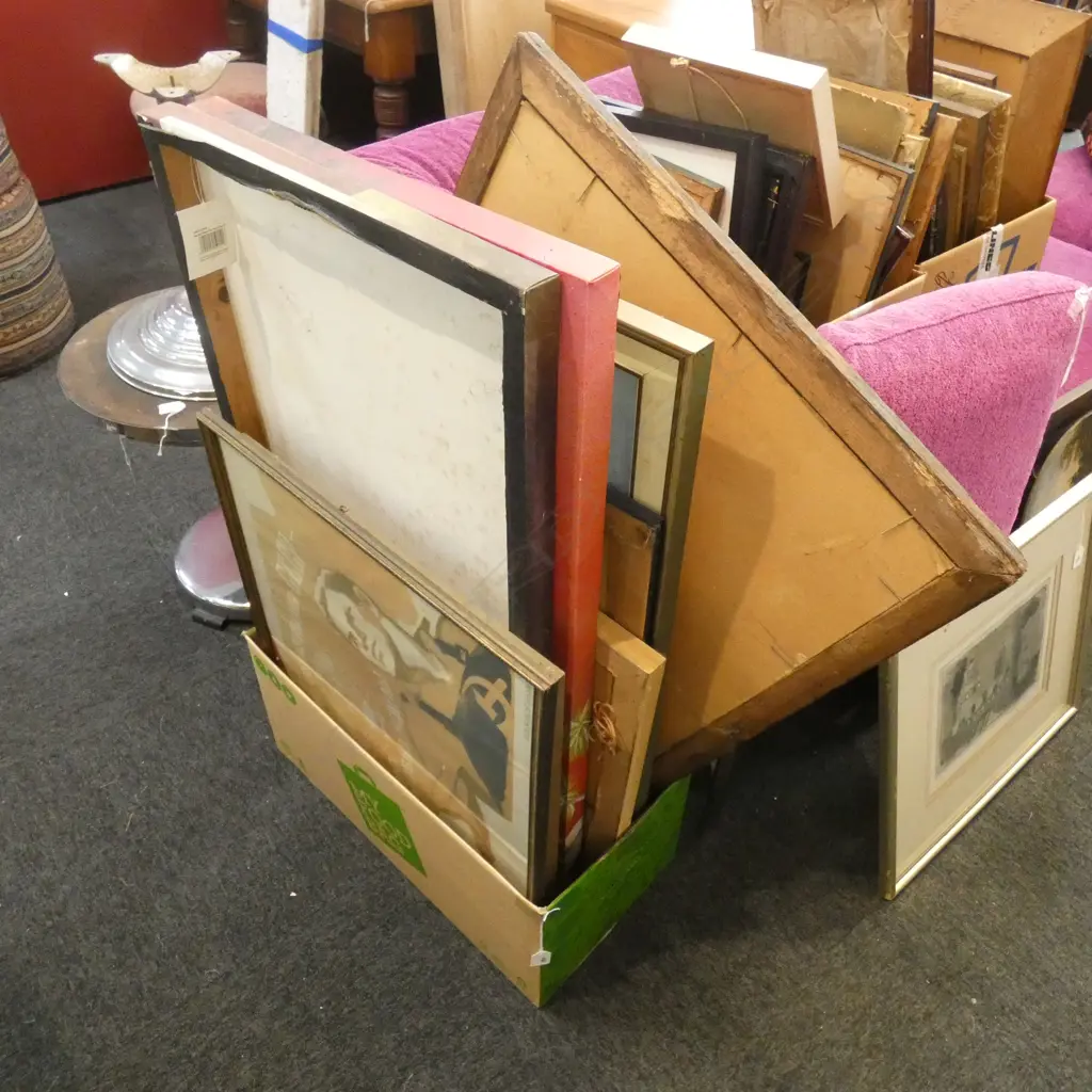 BOX LOT ASST. LGE ARTWORKS; RUSSIAN PROPAGANDA ETC Image 1++