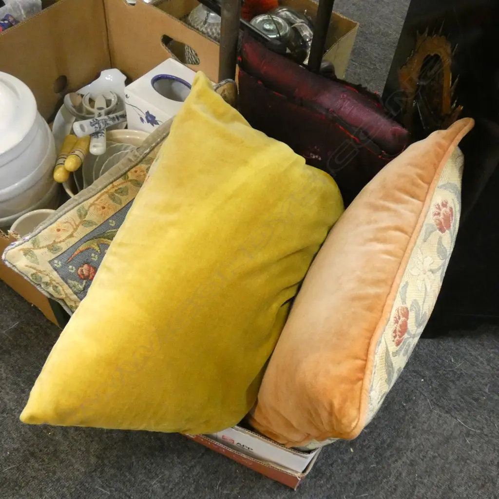 BOX LOT ASST. CUSHIONS Image 1++
