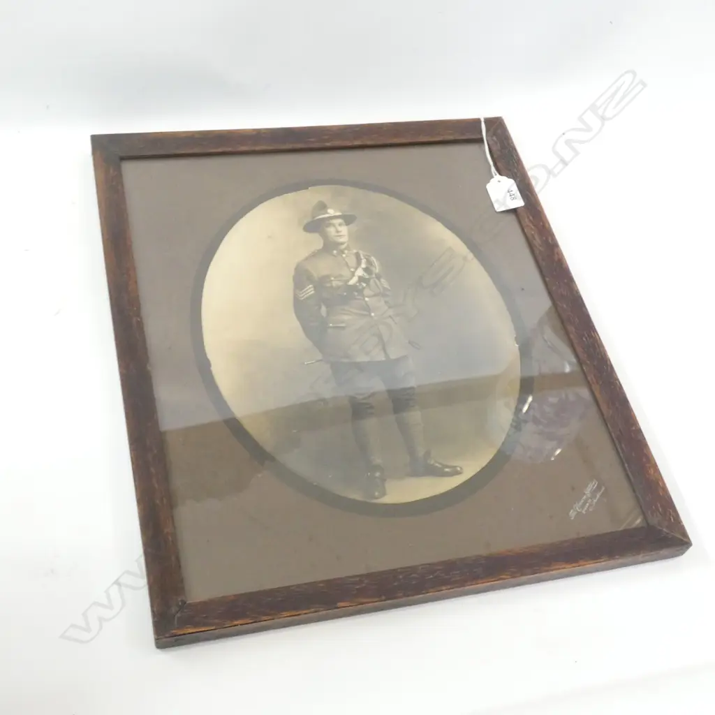 WWI PERIOD NZ STUDIO SERGENT PHOTO 285x230mm Image 1++