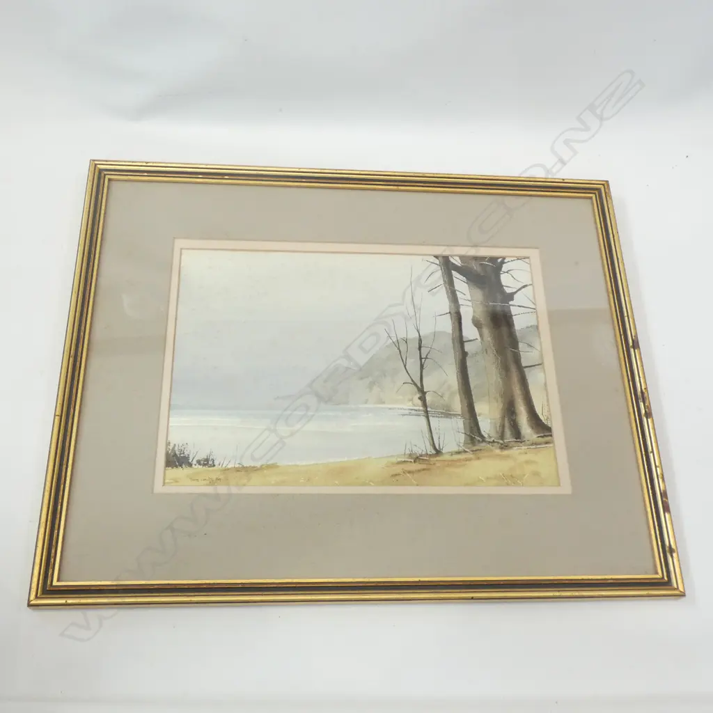 TONY LEWIS 'NUGGET POINT, WESTLAND' W/C 1984 235x340mm Image 1++