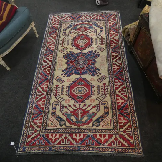 HAND KNOTTED AFGHAN RUG 2000 X 1200MM