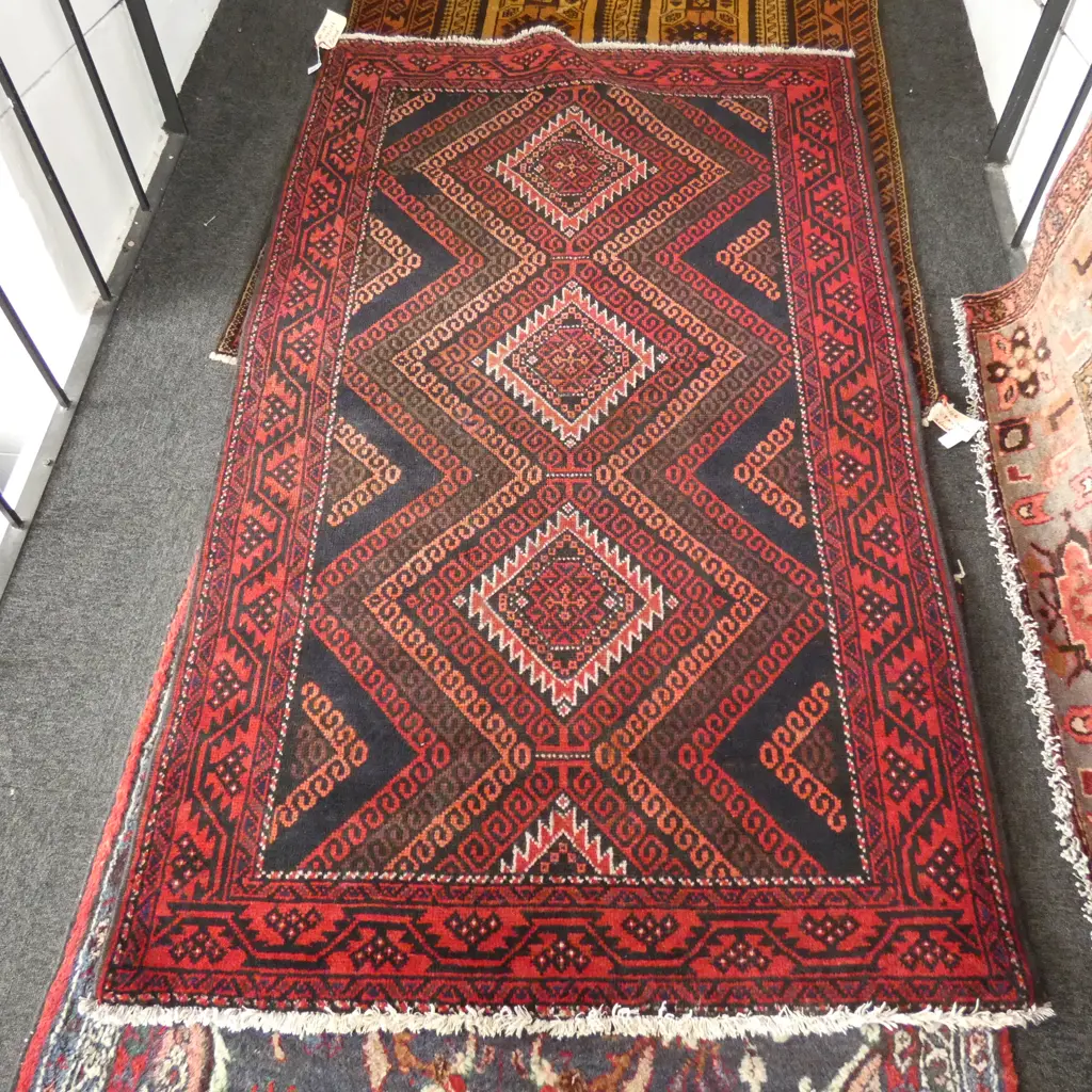 AFGHAN BALUCHI RUG 1970 X 1230MM Image 1++