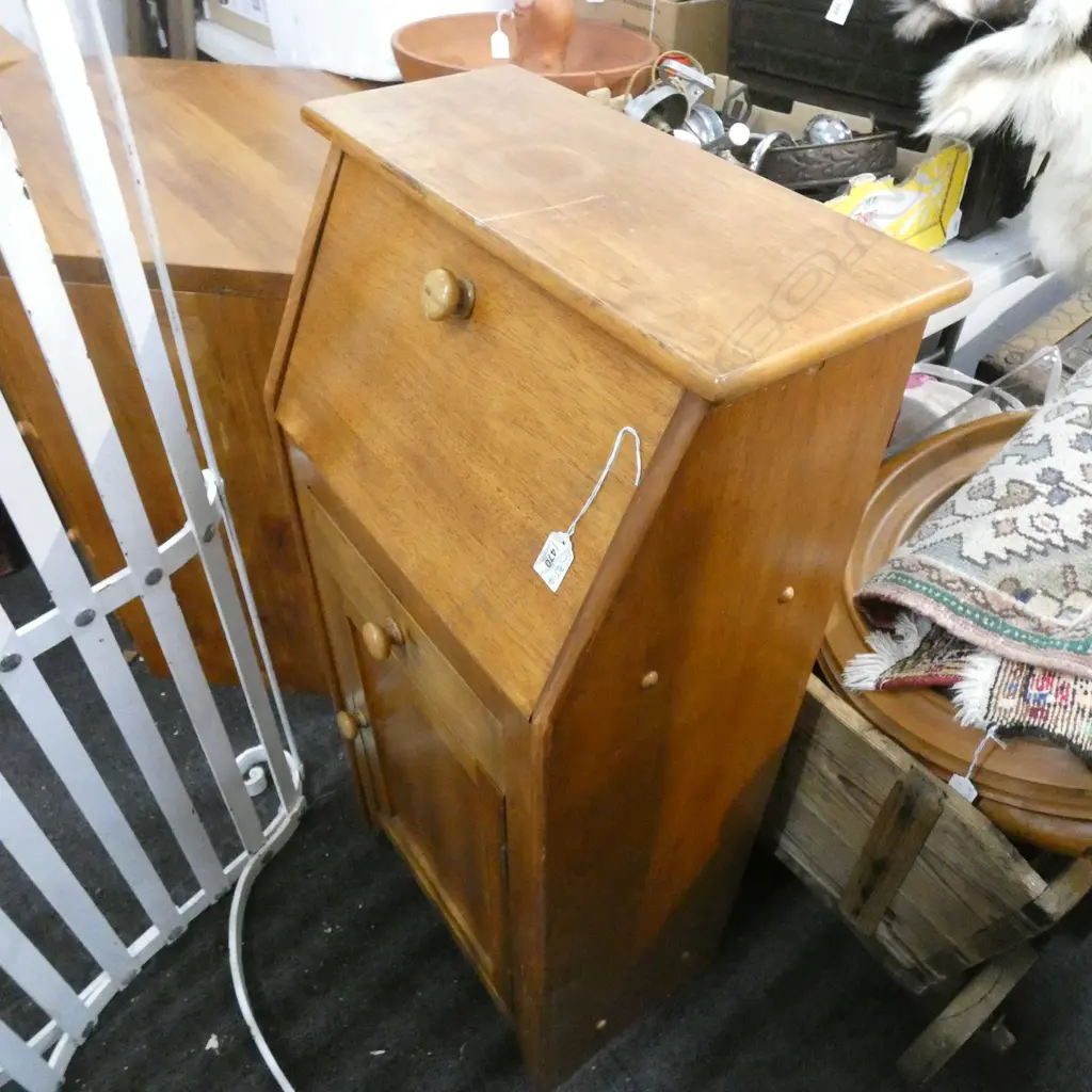 SMALL MODERN DROP FRONT DESK 445X 285X 975mm Image 1++
