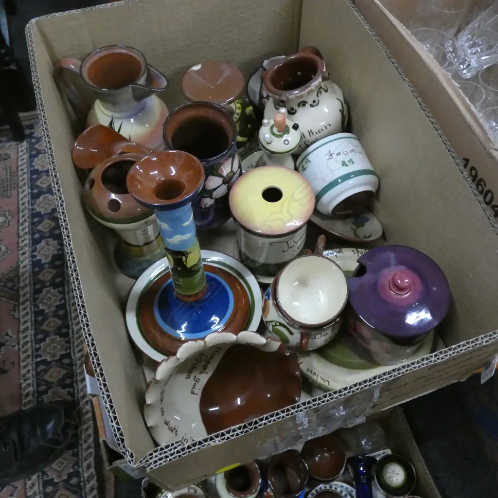 BOX LOT ASST. TORQUAY WARE Image 1++