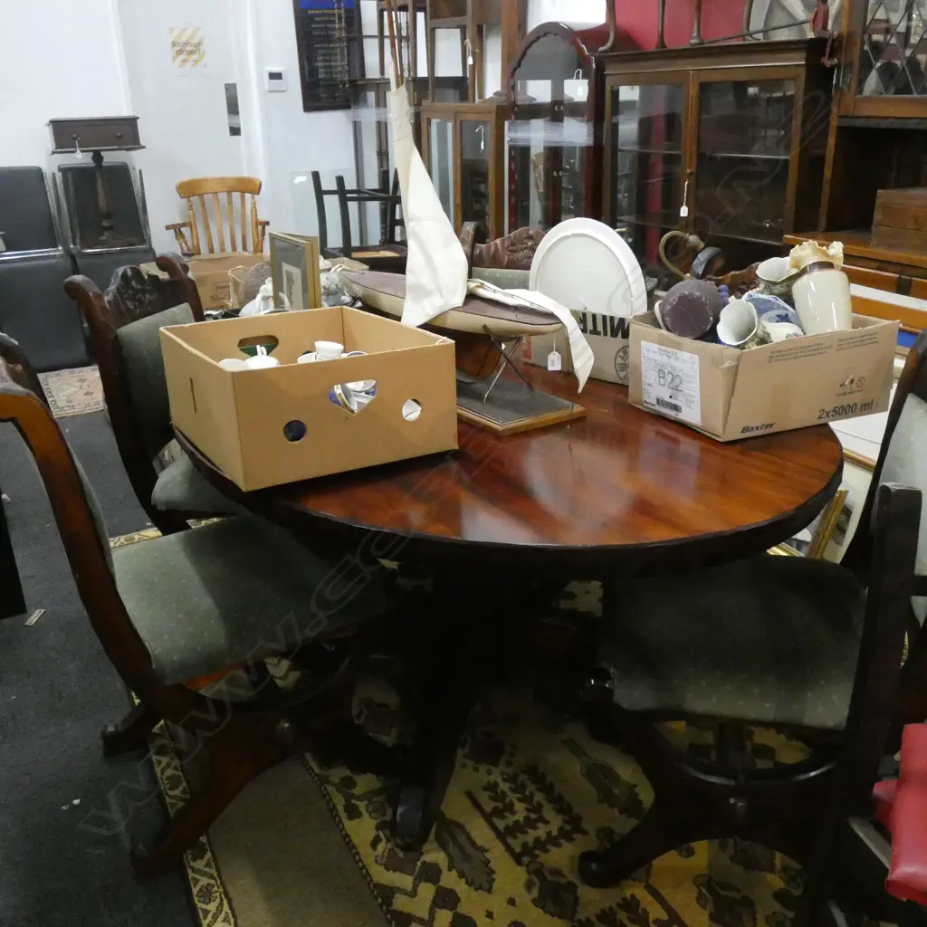 RAY WATKINS KAURI HAND ADZED TABLE & 6 CHAIRS... Image 1++