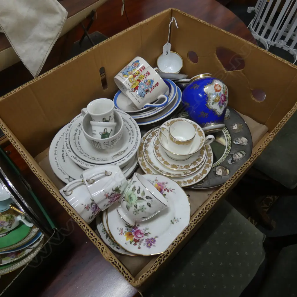 LG BOX LOT QUALITY CHINA - WEDGWOOD / RCD / ROYAL DOULTON ETC. Image 1++