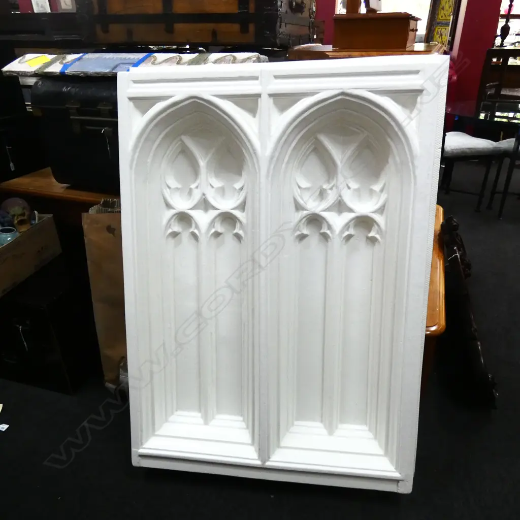 PLASTIC MOULD FOR GOTHIC WINDOW DESIGN 1300x910mm overall size + PLASTER ARCHITRAVE MOULD GOTHIC DESIGN L.1000mm Image 1++