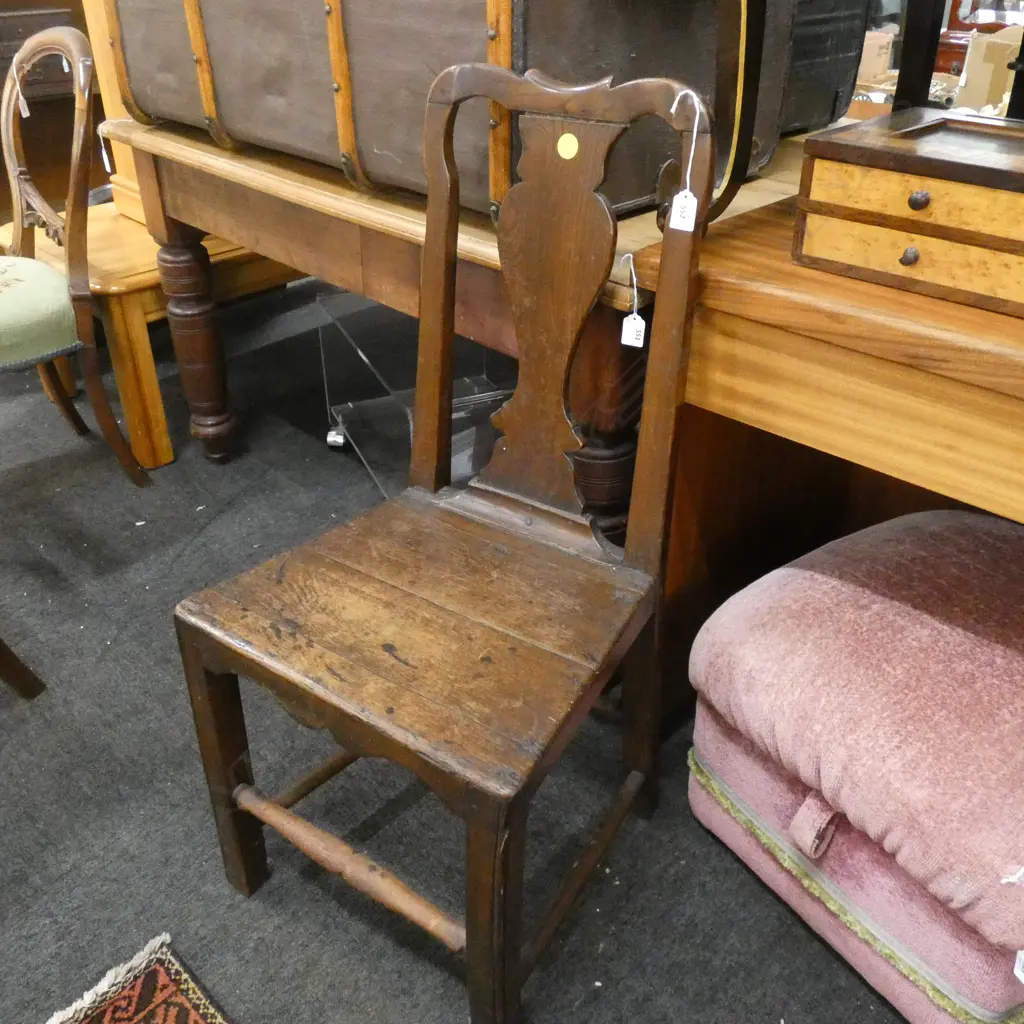 GEORGE III COUNTRY OAK CHAIR Image 1++