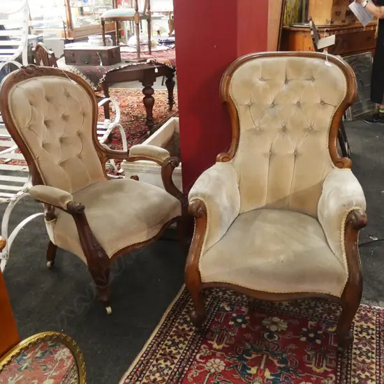 PR VICTORIAN CHAIRS / GRANDFATHER/MOTHER 