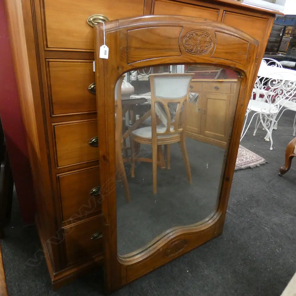 LARGE FRAMED MIRROR W.760mm H.1140mm Image 1++