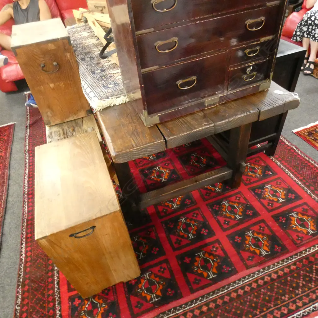 PINE COUNTRY PLANK TOP TABLE... Image 1++