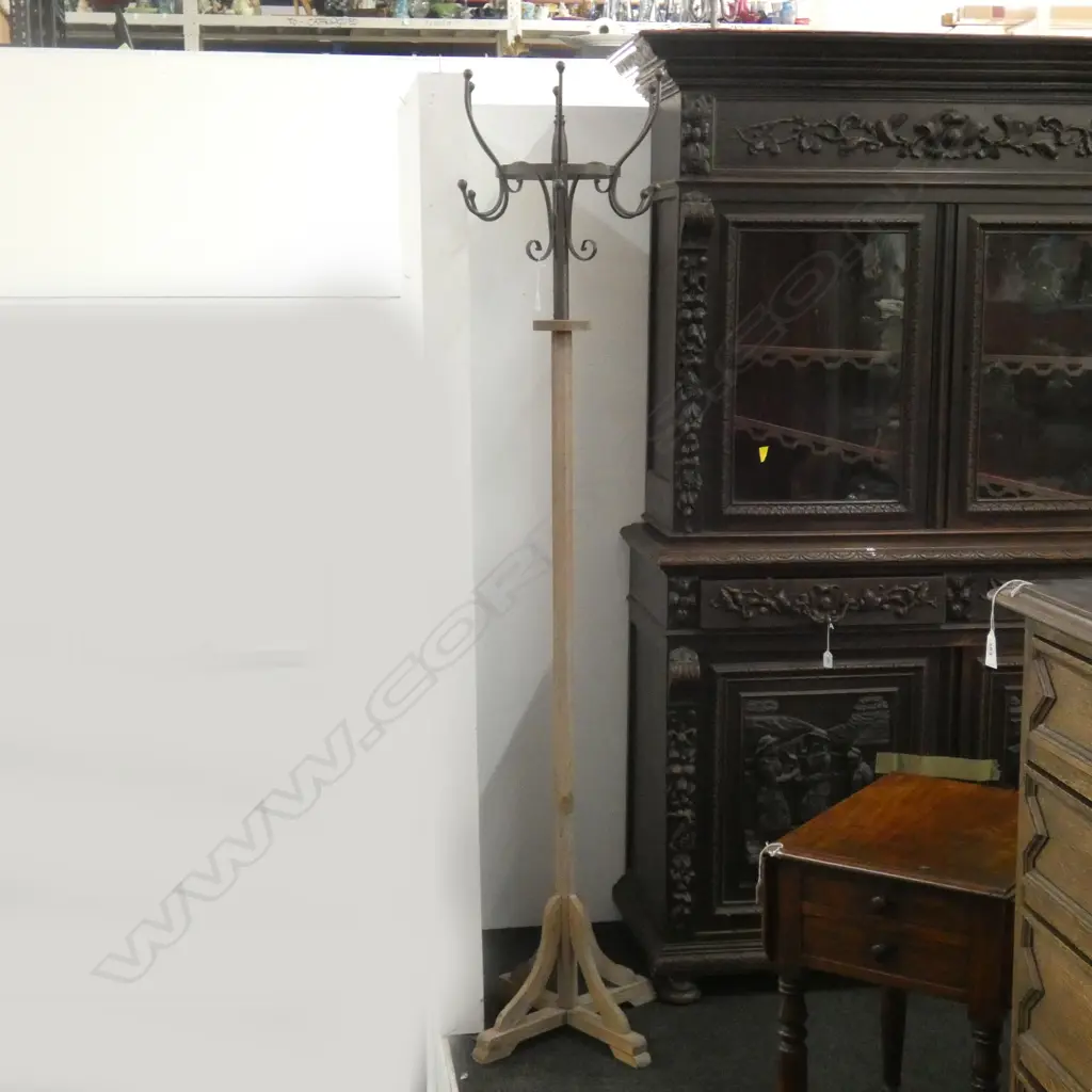 WOOD & METAL COAT RACK H.2000mm Image 1++