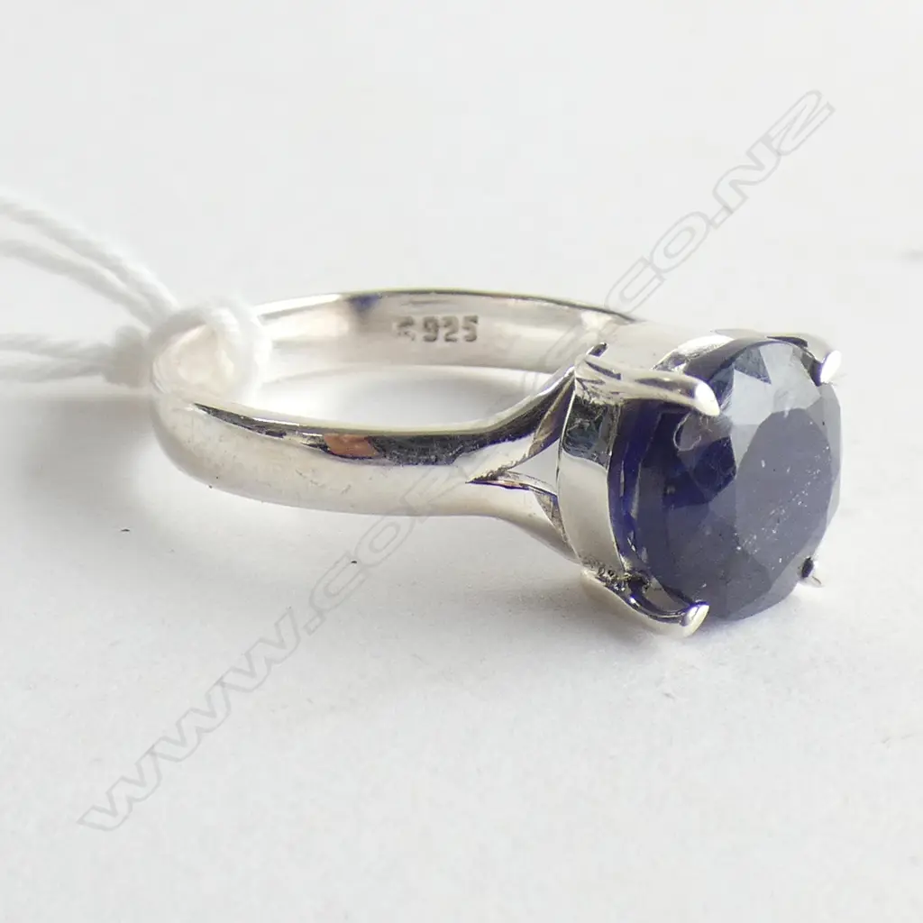BLUE SAPPHIRE & 925 SILVER RING Image 1++