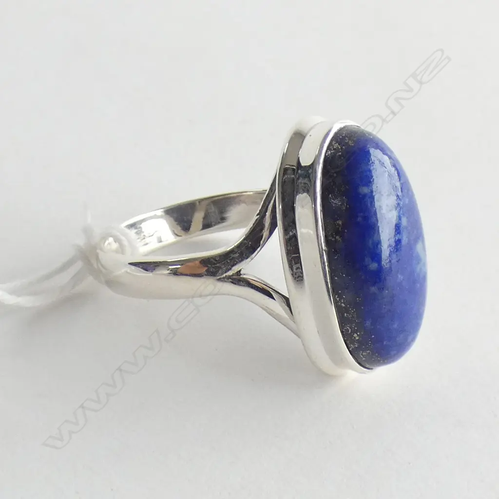 LAPIS LAZULI & 925 SILVER RING  Image 1++