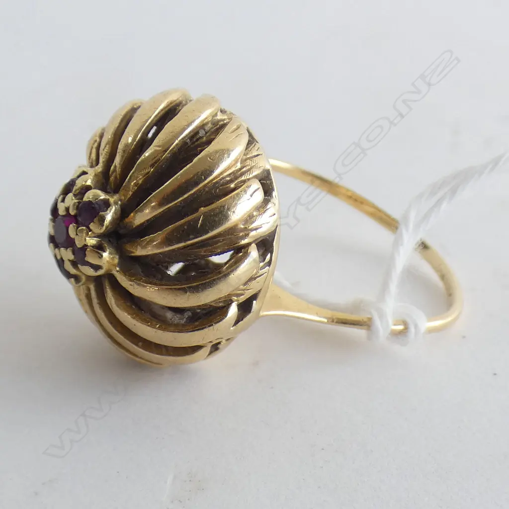 14CT GOLD & RUBY RING 10.66gm Image 1++