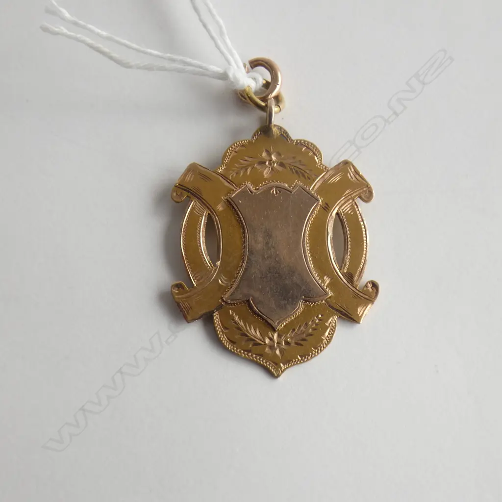 NZ 9CT 1931 'DOMINION DAIRY SHOW HAWERA..' FOB MEDAL 5.95gms. Image 1++