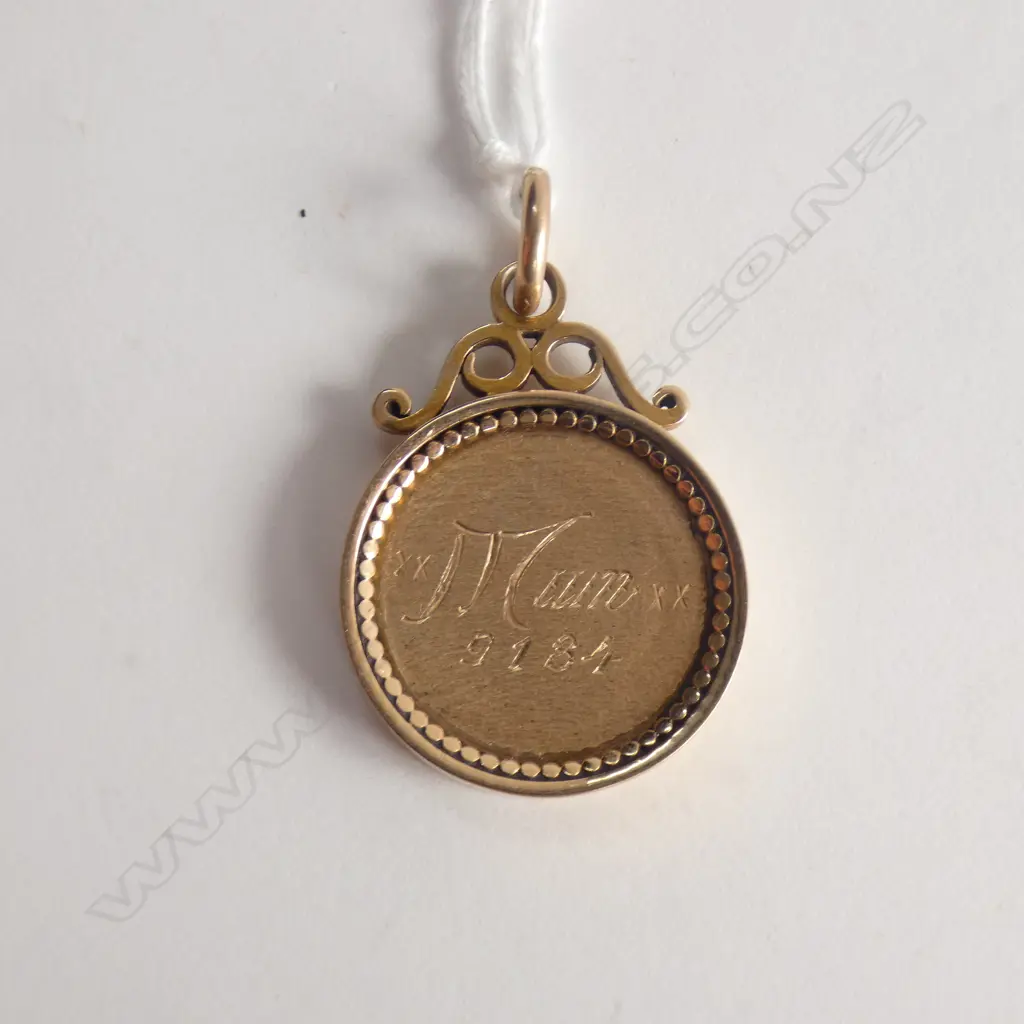 G & T YOUNG 15CT NZ FOB MEDALLION 9.9gm Image 1++
