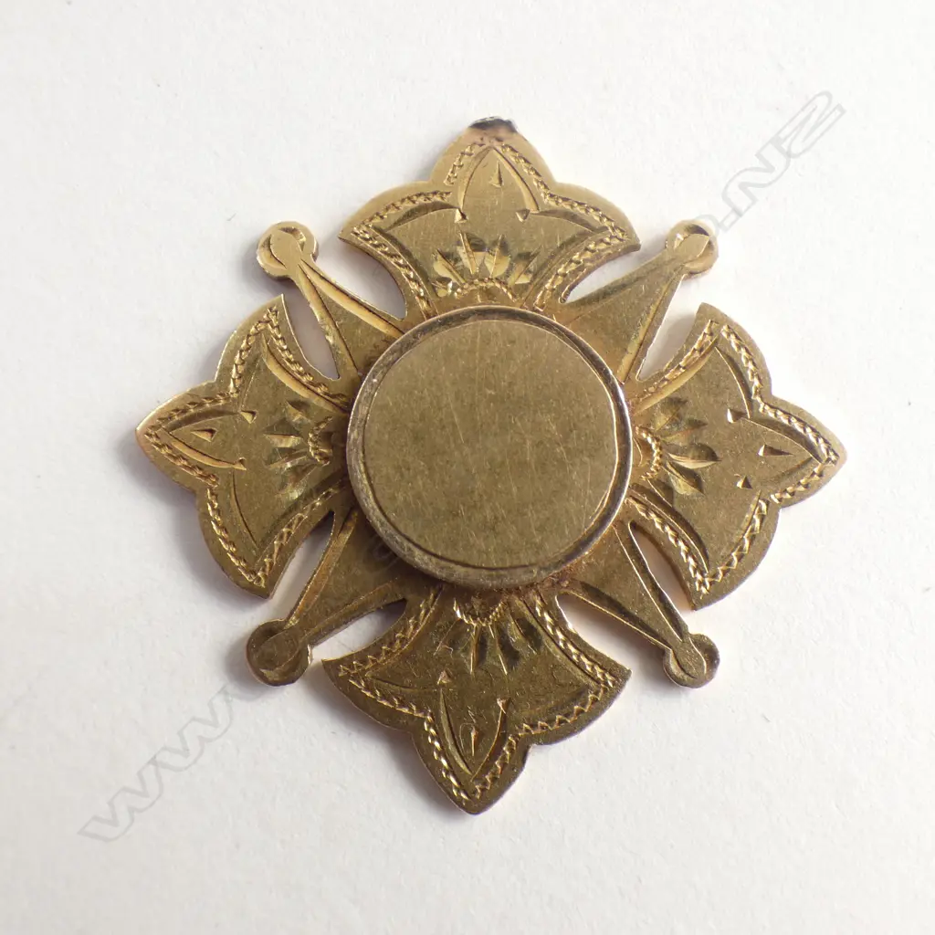 15CT GOLD WGTN SHOW 1904 'BEST PLYMOUTH ROCK' MEDALLION. 7.16gms Image 1++