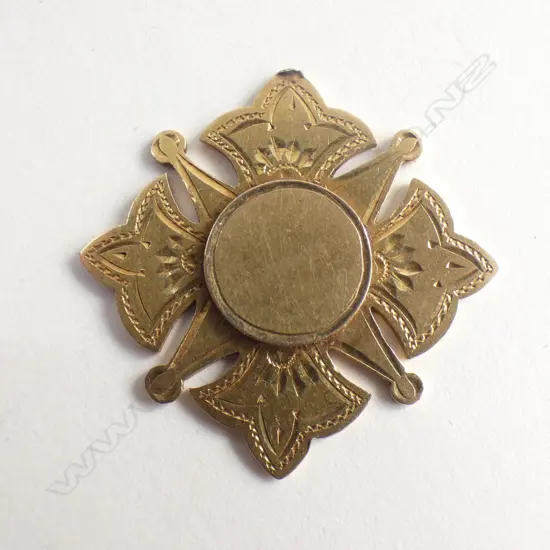 15CT GOLD WGTN SHOW 1904 'BEST PLYMOUTH ROCK' MEDALLION. 7.16gms