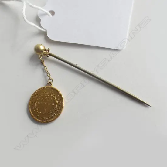 (20216) 1853 USA $1 GOLD COIN PIN